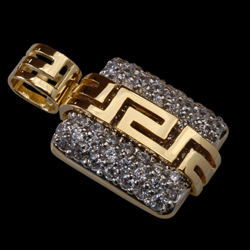 zawieszka złota cyrkonia